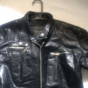 Trucker Leather ( black leather jacket)